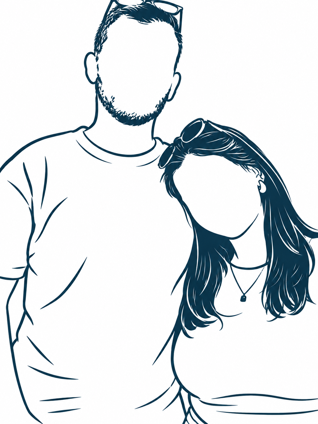 Ilustração de Rafael e Mafalda, fundadores da YOURS.